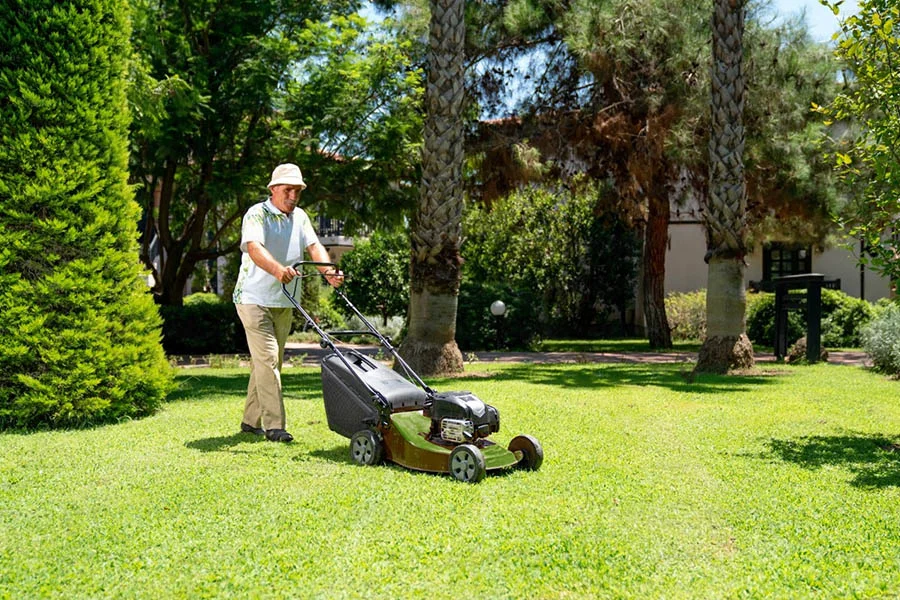 best rated battery mower