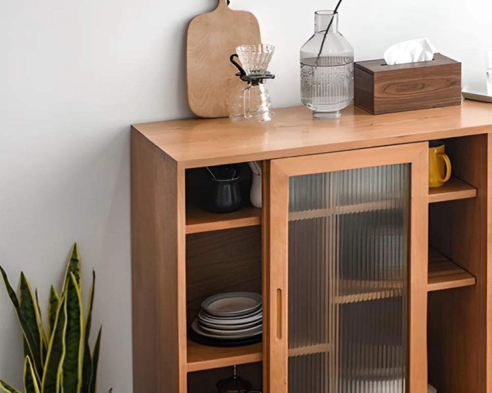 wood sideboard with drawers