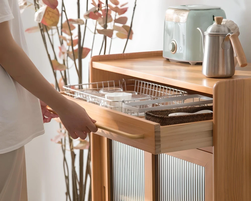 gray sideboard buffet